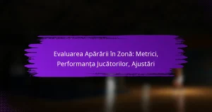 Evaluarea Apărării în Zonă: Metrici, Performanța Jucătorilor, Ajustări